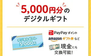 「デジタルギフト 5,000円・2,000円」