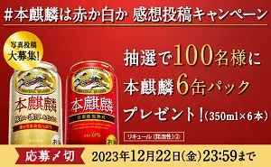 キリン 本麒麟 6缶パック