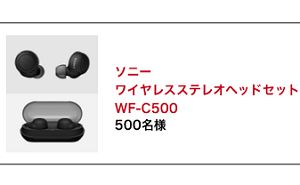 「ソニー ワイヤレスステレオヘッドセット WF-C500」