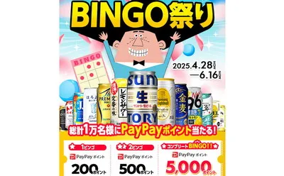 「PayPayポイント（5,000円、500円、200円）」