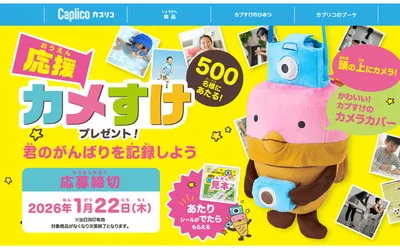 グリコ「応援カメすけ」キャンペーンで限定グッズをゲットしよう！