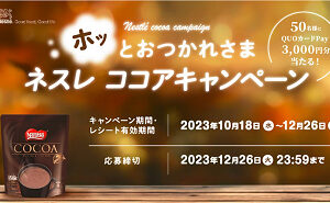 「QUOカードPay 3,000円分」
