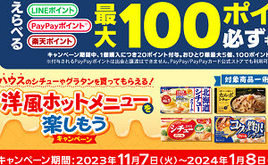 「えらべるデジタルポイント（最大100ポイント）」が必ずもらえます。