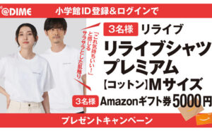 「リライブシャツ」「Amazonギフト券5,000円」