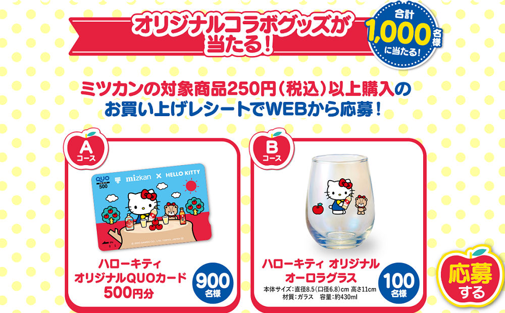 「ハローキティ オリジナル QUOカード 500円」