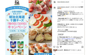 「BRUNOホットプレート」「明治北海道十勝チーズ」