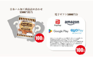 「日本ハム 加工商品詰め合わせ」「電子ギフト」