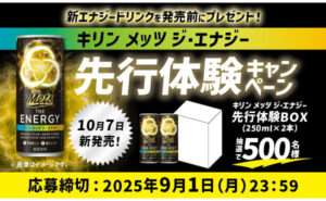 「キリン メッツ ジ・エナジー先行体験BOX（250ml×2本）」