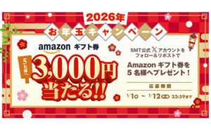 2026年お年玉で、「Amazonギフト券3,000円」当たる！