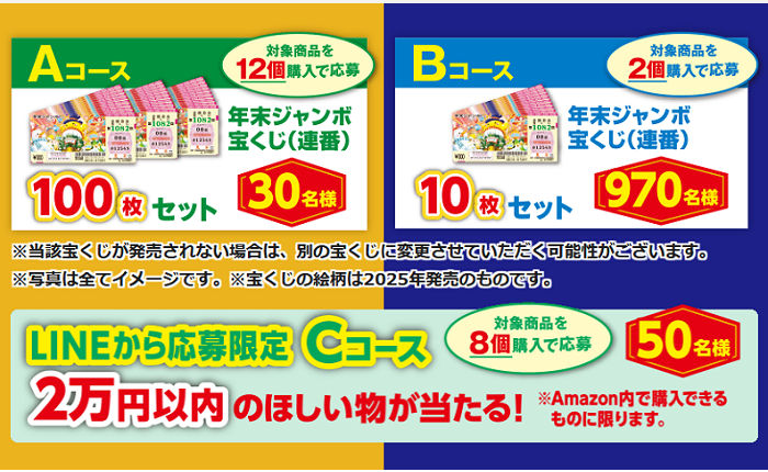 森永製菓「年末ジャンボ宝くじ」や欲しいものが当たる!